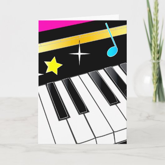 ミュージック先生ありがとう サンキューカード (正面)