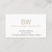 ミュージック先生ホワイト名刺music_note 名刺 (裏面)