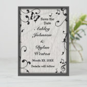 ミュージック葉バタフライズグレイ&ブラックウッド結婚ズ セーブザデート (スタンド正面)