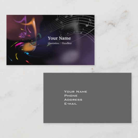 ミュージック7名刺 名刺 (正面/裏面)