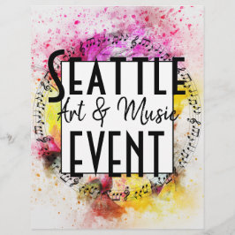 ミュージック&アートイベント チラシ