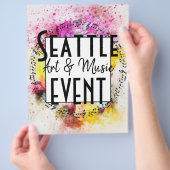 ミュージック&アートイベント チラシ (手)