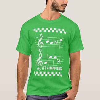 ミュージック・イッツ・ア・バンディング・ミュージック・ノーツ レトロ Tシャツ