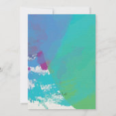 ミュージック カラーの招待状 招待状 (裏面)