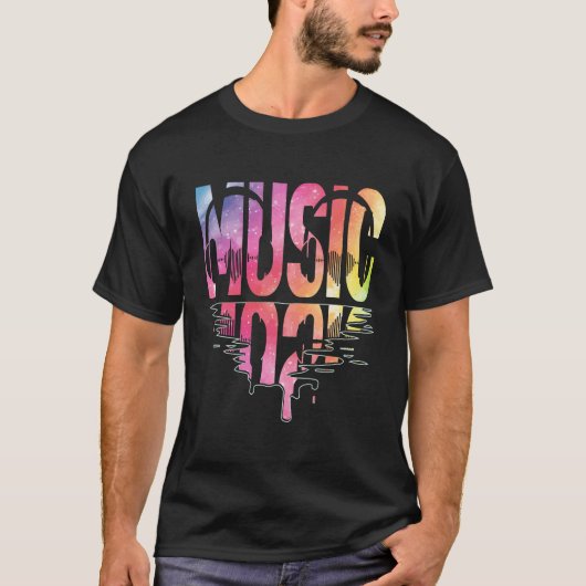 ミュージック ポップ Tシャツ (正面)