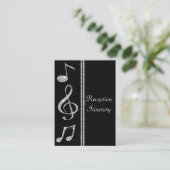 ミュージック ラバーズ ダイヤモンド シマー オン ブラック ウェディング エンクロージャーカード (スタンド正面)