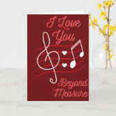 ミュージック ラバー 面白いバレンタイン カード (黄色い花)