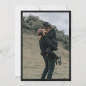 ミュージック=ラブピアノ鍵フォト結婚式招待状 招待状 (裏面)