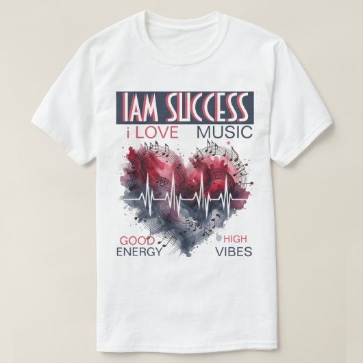 ミュージック Tシャツ (デザイン正面)