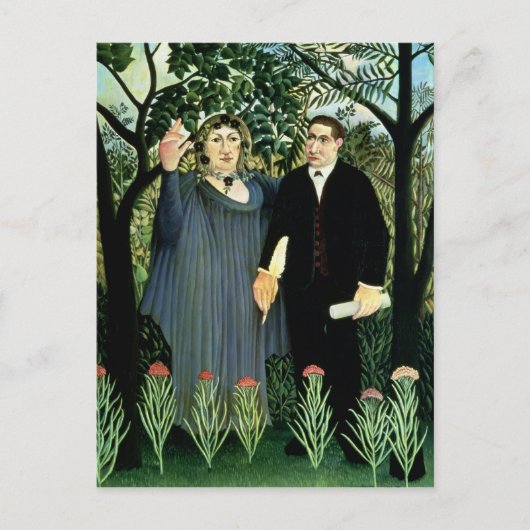 ミューズインスパイアの詩人、1908年～09年 ポストカード (正面)