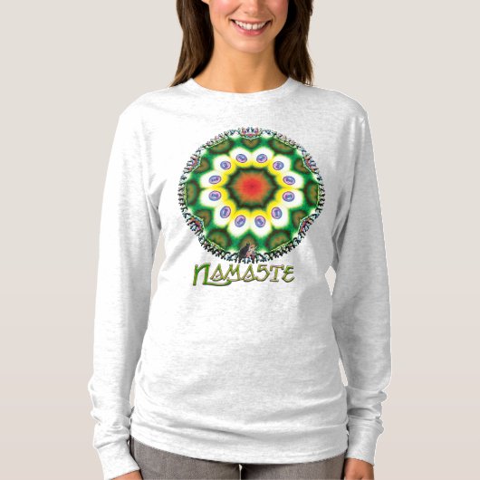 ミューズナマステ万華鏡のように千変万化するパターンTシャツ Tシャツ (正面)