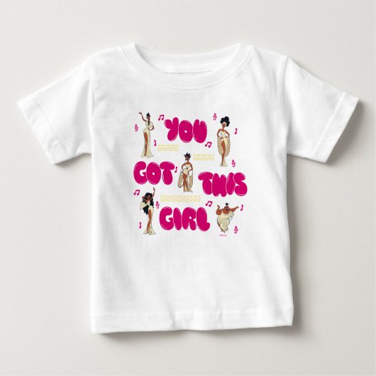 ミューズ - あなたにはできる！女の子のベビーTシャツ ベビーTシャツ (正面)