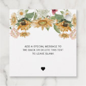 ミューズ サンキライ ポップ・ザ・シャンパン 花嫁のシャワー フェイバータグ (裏面)