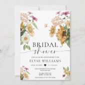 ミューズ サンキライ 秋の ブライダル シャワー 招待状 (正面)