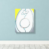 ミュータントアボカド6 キャンバスプリント (インサイチュ (ウッドフロア))