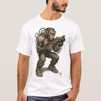 ミュータントゴリラソルジャー – 黙示録の後の戦士 Tシャツ