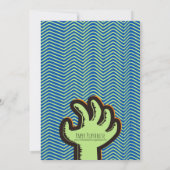 ミュータントゾンビカスタム誕生日招待状 招待状 (裏面)