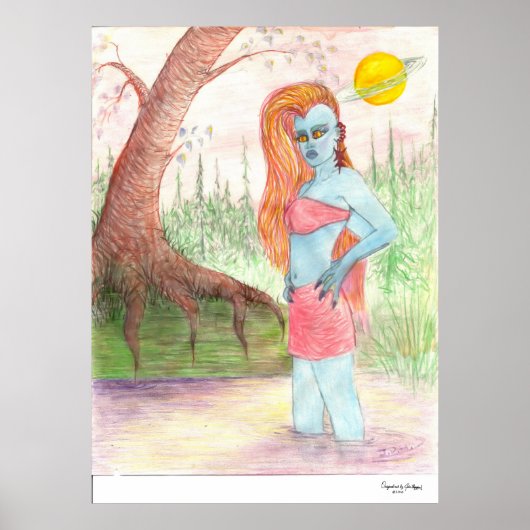 ミュータント・アンナ・アナスタシアオリジナル、アートシグネチャー ポスター (正面)