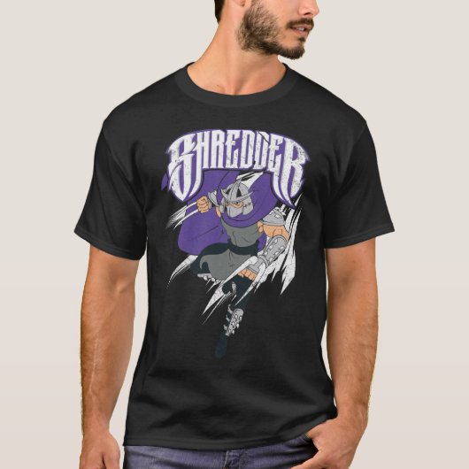 ミュータント・タートルズのシュレッダー Tシャツ (正面)