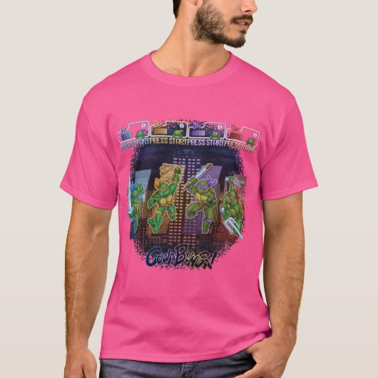 ミュータント・ニンジャートゥルティーンエイジャーズ レトロ Tシャツ (正面)