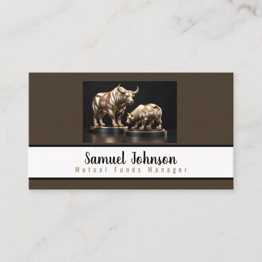 ミューチュアル・ファンド・マネージャーストックブローカー 名刺 (正面)