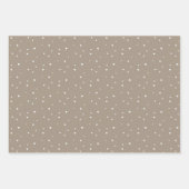 ミュートされたアーストーンでのミニマリストのラッピング紙 ラッピングペーパーシート (正面3)