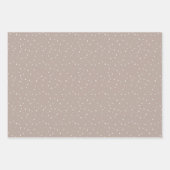 ミュートされたアーストーンでのミニマリストのラッピング紙 ラッピングペーパーシート (正面)