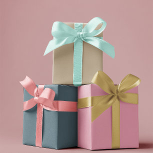 ミュートされたエレガンス無地の – セット1 ラッピングペーパーシート