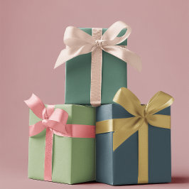 ミュートされたエレガンス無地の – セット2 ラッピングペーパーシート