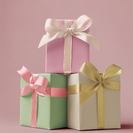 ミュートされたエレガンス無地の – セット3 ラッピングペーパーシート