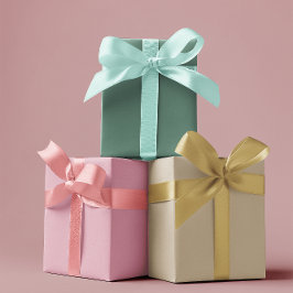 ミュートされたエレガンス無地の – セット4 ラッピングペーパーシート