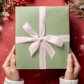 ミュートされたエレガンス無地の – トランクルセージ ラッピングペーパーシート