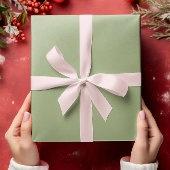 ミュートされたエレガンス無地の – トランクルセージ ラッピングペーパー