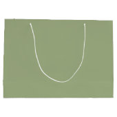 ミュートされたエレガンス – 大きな静かなセージ抱き枕 ラージペーパーバッグ (裏面)