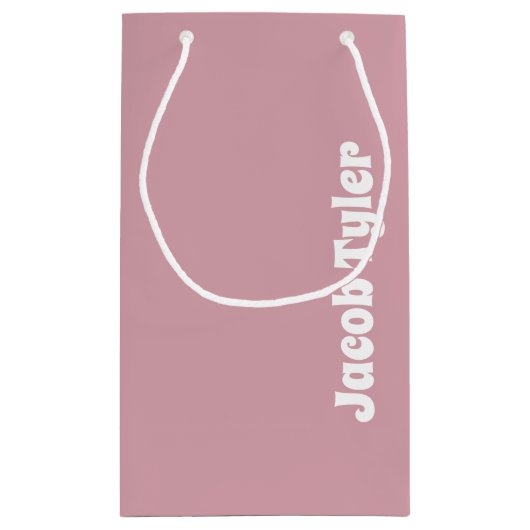 ミュートされたエレガンス – 小さな霧のバラ名抱き枕 スモールペーパーバッグ (裏面)