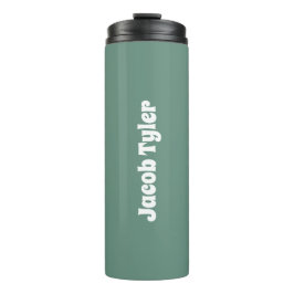 ミュートされたエレガンス – 海ティール（緑がかった色）カスタマイズ タンブラー