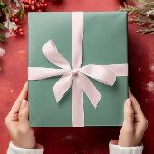 ミュートされたエレガンス – 無地の海ティール（緑がかった色） ラッピングペーパーシート