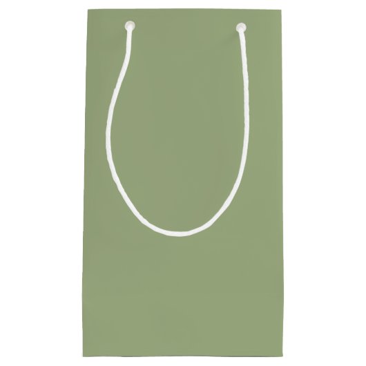ミュートされたエレガンス – 静かなセージ名抱き枕 スモールペーパーバッグ (正面)