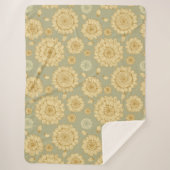 ミュートされたオリーブのサンライトスティルネスII シェルパブランケット (正面)