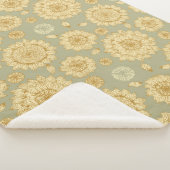 ミュートされたオリーブのサンライトスティルネスII シェルパブランケット (3/4)