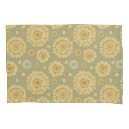 ミュートされたオリーブのサンライトスティルネスII 枕カバー