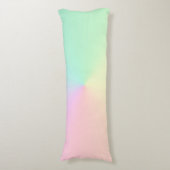 ミュートされたグラデグラデーションントレインボーパステル ボディピロー (正面縦)