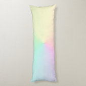 ミュートされたグラデグラデーションントレインボーパステル ボディピロー (裏面 (縦))