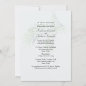 ミュートされたトロピカルソフトトーン2会場結婚のウェブサイト 招待状 (正面)