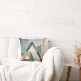 ミュートされたトーンのミニマル三角形装飾用クッション クッション