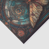 ミュートされたトーンの美しい蛾 薄葉紙 (詳細)