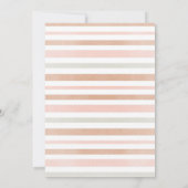 ミュートされたトーンテディベアバリー最初の誕生日 招待状 (裏面)