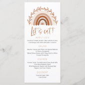 ミュートされたトーンテラコッタメニュー、ボホレインボメニュー メニュー (正面)