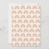 ミュートされたトーンボホレインボーパンパスグラスワイルドワン1st 招待状 (裏面)