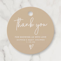 ミュートされたトーンモダンミニマルBoho Baby Shower